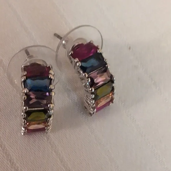 Multicolor Dangle and Stud Earrings Set - Picture 2 of 3